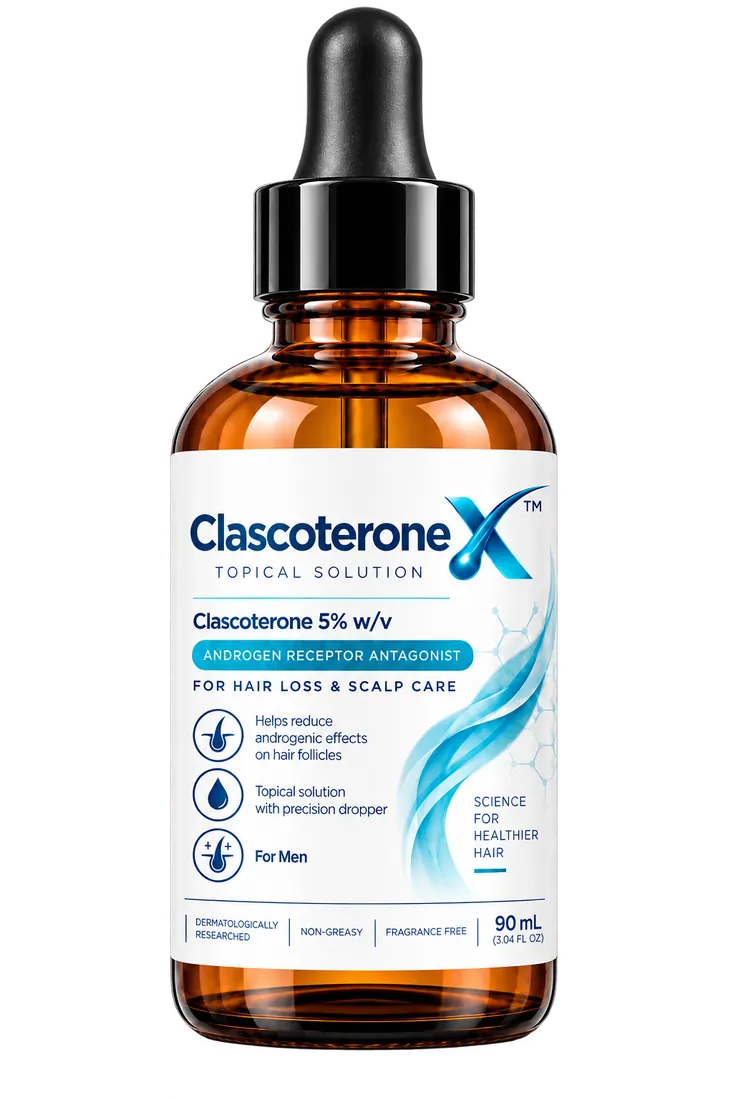 ClascoteroneX 5% w/v topical solution bottle close-up